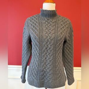 Mock turtleneck, women’s. Cashmere. Marked as Large - more like medium/large.